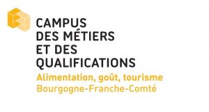 Logo CMQ Alimentation gout tourisme jaune